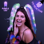 Neon Rave Noodle Hair Headband with LED's
