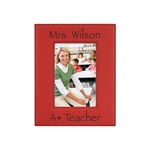 4" x 6" Red Leatherette Photo Frame