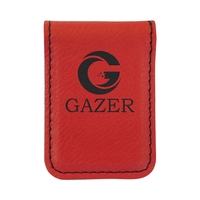 1 3/4" x 2 1/2" red PU leatherette money clip.... from ASI 74601 Calico