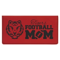 Red Leatherette Checkbook Cover