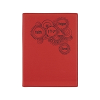 7" x 9" Leatherette Red Portfolio