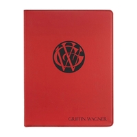 9 1/2" x 12" Leatherette Red Portfolio