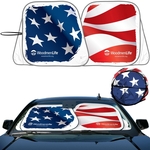 Red White and Blue Patented Sun Shade Design with pivot sys