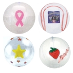16" Inflatable Clear Beach Ball w/ Insert