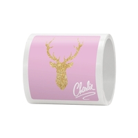 5" x 5" laminated square roll labels with rounded corners made... from ASI...