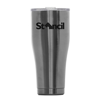 The 30 oz. Mammoth Rover tumbler with a double-walled vacuum insulation......