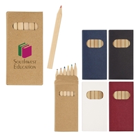 6-Piece colored pencil with black, blue, brown, green, red and yellow... from...