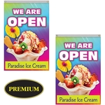 4' x 6' Double Sided Knitted Polyester Vertical Banners