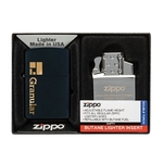 MATTE ZIPPO® LIGHTER & DOUBLE BUTANE INSERT GIFT SET