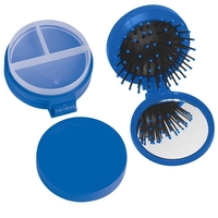 Three in one kit with mirror, hair brush, twist off lid... from ASI 61125 Hit...