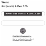 7" White Foam Cushion Salon Emery Board