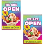 4' x 6' Standard Double Sided Polyester Vertical Banners