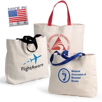 Galleria 10 Oz. tote bag made of natural canvas and polyweb... from ASI 66230...