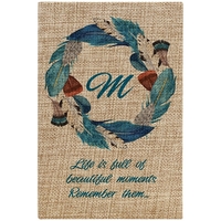 5.25" x 8.25" printed burlap notebook.... from ASI 92531 Unique Custom...
