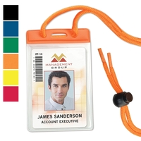 Color-coded badge/nametag holders quickly identify employees or visitors by...