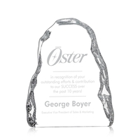 The classic freestanding Carling Iceberg is a bold Optical Crystal work......