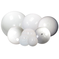 Inflatable Solid White Beach Balls