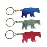 Bear shape bottle opener keychain