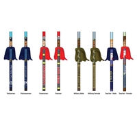 Pencil True Hero with Cape Eraser