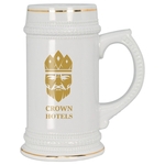 18 oz. White Ceramic Stein