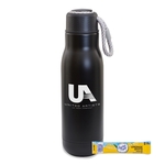 16 Oz Stainless Stl Insulated Bottle w/Bungee Lid & Lemonade