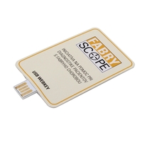 3.5" x 2" 300GSM paper business card with Paper Webkey connector.... from ASI...