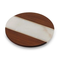 Campello Lazy Susan White Marble Board