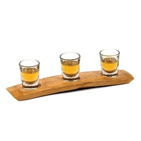 American Made Whiskey and Scotch Flight Oak