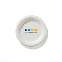 6 3/4" Compostable White Paper Plate