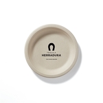 6 3/4" Compostable Brown Kraft Paper Plate