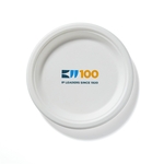 8 3/4" Compostable White Paper Plate