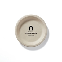 8 3/4" Compostable Brown Kraft Paper Plate