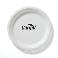 10" Compostable White Paper Plate