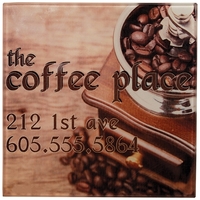 4" custom printed square glass coaster.... from ASI 92531 Unique Custom...