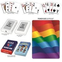 Pride rainbow playing cards.... from ASI 56080 Playing Cards On Demand