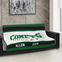 Team Blanket in Plush and cozy Mink Flannel Fleece, 50x60