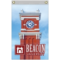 2' x 3' Promotional Polyester Single Reverse Vertical Flag