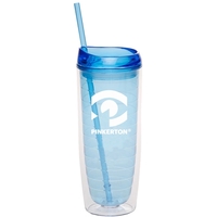 20 oz. Orbit Acrylic Tumbler with Matching Lid and Straw... from ASI 80060...