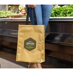 Brown Aluminum Foam Paper Bag with Webbed Handle