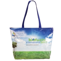 Durable San Jose Tote bag with zipper closure.... from ASI 66230 Landes Inc
