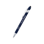 Rubberized Metal Pen with Stylus