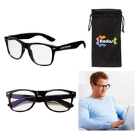 Edmond II Bluelight Blocking Glasses & Pouch... from ASI 67866 Logomark/Valumark