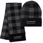Buffalo Plaid Knit Cap & Scarf Combo