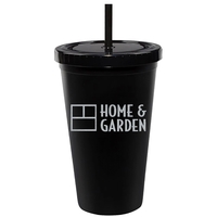 16 oz. Odyssey Double Wall Acrylic Tumbler with Matching Straw and... from...