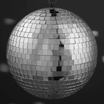 Disco Mirror Ball, 10" Diameter (NON-Light Up)