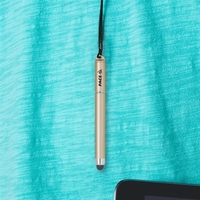 4" long plastic cap-off ballpoint pen with a 3" earphone jack... from ASI...
