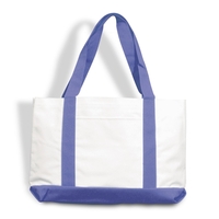 Blank tote bag with exterior pocket 24" handles and 11" drop.... from ASI...