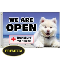 2.5' x 4' Custom Digitally Printed Single Reverse Knitted Polyester Flag......