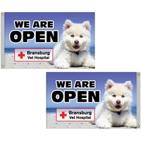 2.5' x 4' Full color standard double sided printed knitted polyester... from...