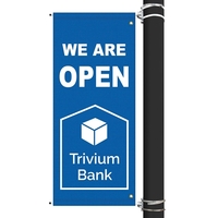 54" X 22" 1 Color Imprint Custom Sunbrella Avenue Banner... from ASI 80228 Quinn